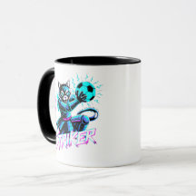 Cyberpunk Samurai Cat Soccer Mug