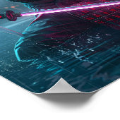 Cyberpunk Samurai Girl ポスター (角)