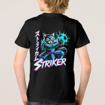 Cyberpunk Samurai Striker Cat For Gamers & Soccer 