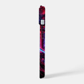 Cyberpunk Samurai Woman – Neon Ronin iPhone 15ケース (左側面)
