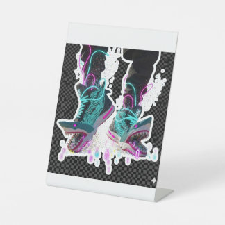 Cyberpunk Shark Brainrot Sticker brainrot 台座サイン