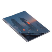 Cyberpunk Skyline Fog Notebook ノートブック (右側)