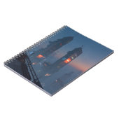 Cyberpunk Skyline Fog Notebook ノートブック (左側)