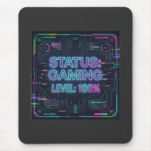 Cyberpunk Status Gaming Level 100 mousepad マウスパッド (正面)