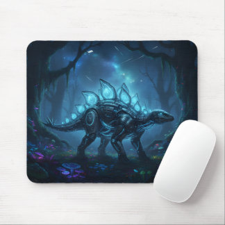 Cyberpunk Stegosaurus Gaming Mouse Pad マウスパッド