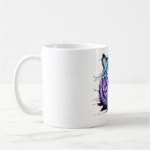 Cyberpunk Tiger Mug - Neon Circuit Animal コーヒーマグカップ (左)