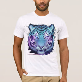 Cyberpunk Tiger Tシャツ – Neon Circuit Animal