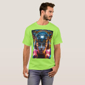Cyberpunk Vision – 未来的&ハイテクTシャツ Tシャツ (正面フル)