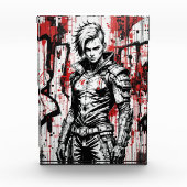 Cyberpunk Warrior Graffiti – フォトブロック (正面)