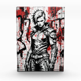 Cyberpunk Warrior Graffiti – フォトブロック