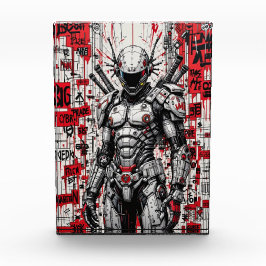 Cyberpunk Warrior Graffiti – フォトブロック