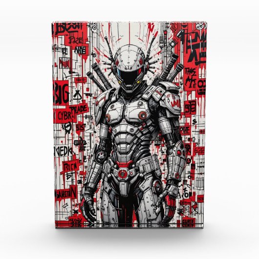 Cyberpunk Warrior Graffiti – フォトブロック (正面)