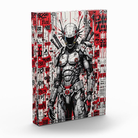 Cyberpunk Warrior Graffiti – フォトブロック (左)