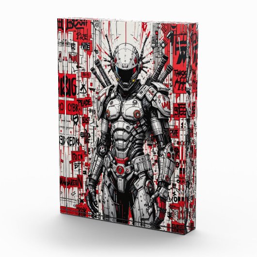 Cyberpunk Warrior Graffiti – フォトブロック (右)