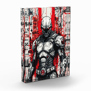 Cyberpunk Warrior Graffiti – フォトブロック