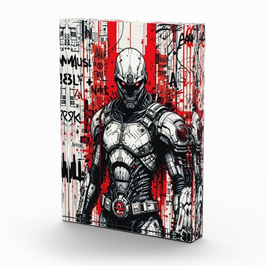 Cyberpunk Warrior Graffiti – フォトブロック (右)