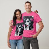 Cyberpunk Woman - Edgy Sci-Fi Art Tシャツ (ユニセックス)