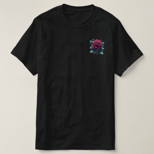 CyberRosaポケットバラメンズTシャツ Tシャツ (デザイン正面)