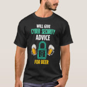 Cybersecurity It Analyst For Beer Certified Tech S Tシャツ (正面)