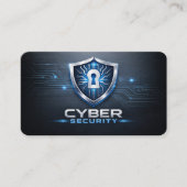 Cybersecurity Service Technician QR Code 名刺 (正面)