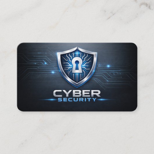 Cybersecurity Service Technician QR Code 名刺 (正面)