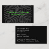 Cybersecurity Servicesの両面 名刺 (正面/裏面)