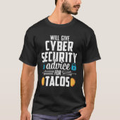 Cybersecurity  Taco Computer Professional Engineer Tシャツ (正面)