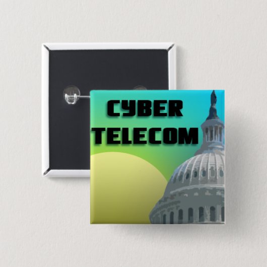 Cybertelecom Pin 缶バッジ (正面&裏面)