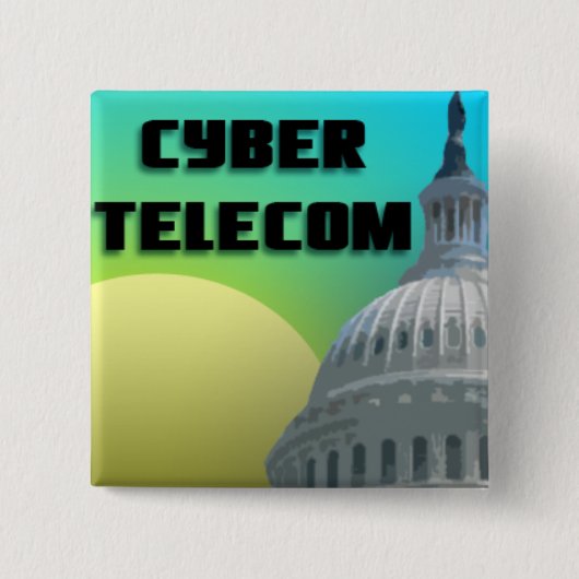 Cybertelecom Pin 缶バッジ (正面)