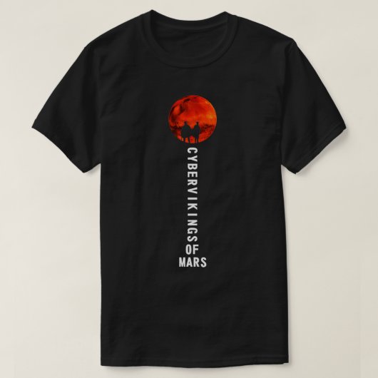 Cybervikings of Mars Typography Tシャツ (デザイン正面)