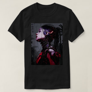 Cyborg Girl Urban Cyberpunk Style Tシャツ