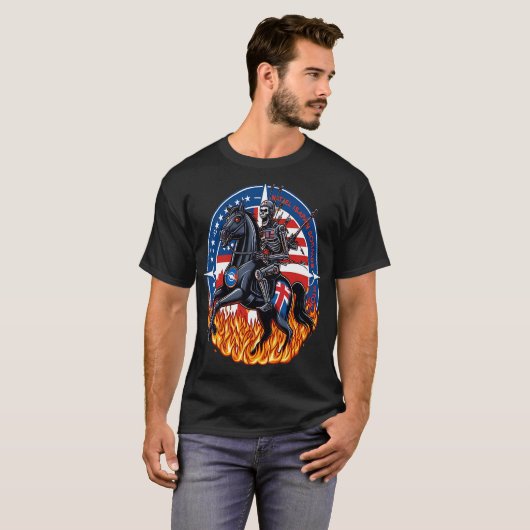  "Cyborg Knight in Flames Tシャツ (正面フル)