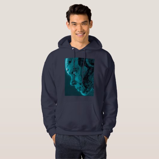 CYBORG ROBOTIC HEAD パーカ (正面フル)