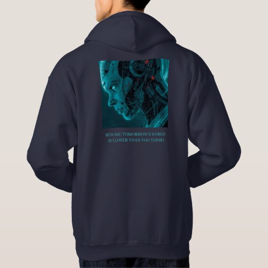 CYBORG ROBOTIC HEAD パーカ (裏面)