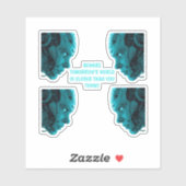 CYBORG ROBOTIC HEAD Sticker シール (シート)