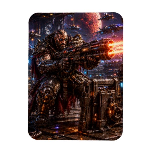 Cyborg Space Pirate — Heavy Gunner マグネット (縦)