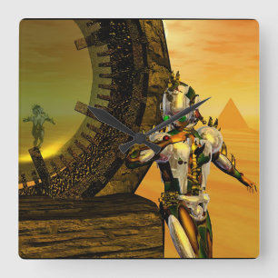 CYBORG TITAN、DESART HYPERION SCIENCE Fictionサイエンスフ スクエア壁時計
