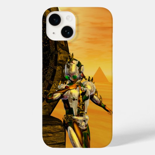 CYBORG TITAN,DESERT HYPERION サイエンスフィクション Case-Mate iPhoneケース (裏面)
