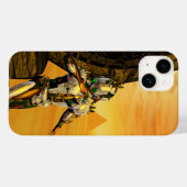 CYBORG TITAN,DESERT HYPERION サイエンスフィクション Case-Mate iPhoneケース (裏面 (横))
