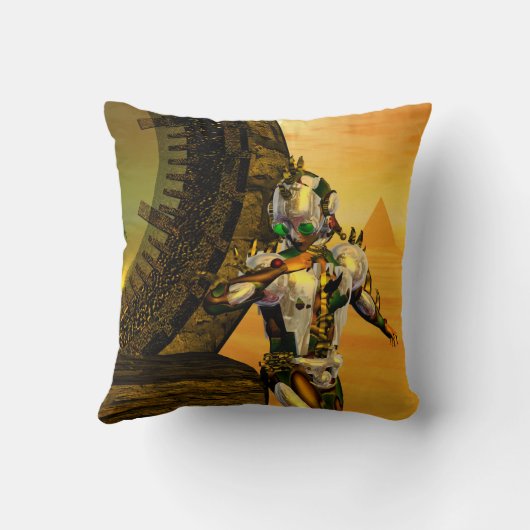 CYBORG TITAN, DESERT HYPERION Science Fictionサイエンス クッション (裏面)