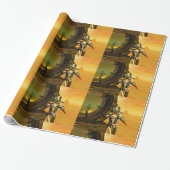 CYBORG TITAN, DESERT HYPERION Science Fictionサイエンス ラッピングペーパー (アンロールド)