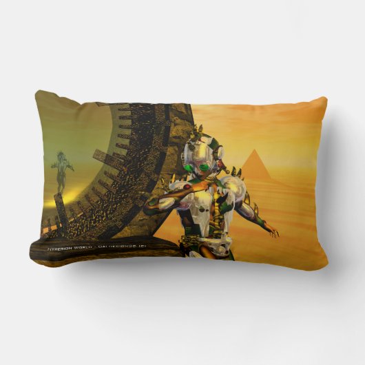 CYBORG TITAN, DESERT HYPERION Science Fictionサイエンス ランバークッション (正面)