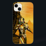 CYBORG TITAN, DESERT HYPERION Science Fictionサイエンス Case-Mate iPhone 14 Plusケース<br><div class="desc">黄色芸術的、緑、茶色、白の色でカラフルと明るいSF画像。彼の反射クロムメタリックなキャラペ鮮やかースとHyperionからのタイタンのサイボーグは、ピラミッドと超現実的な環境で、熱い太陽、エジプトの風景に似た砂漠、3D映画Hyperion Worldからのアニメーションフレーム。</div>