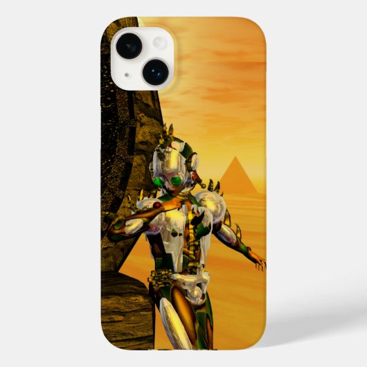 CYBORG TITAN, DESERT HYPERION Science Fictionサイエンス Case-Mate iPhoneケース (裏面)