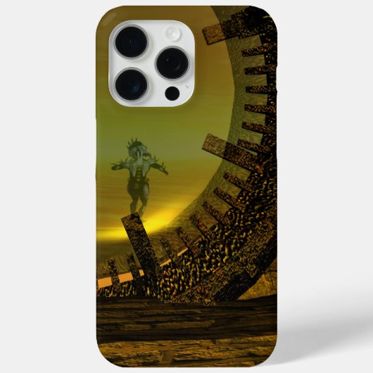 CYBORG TITAN, DESERT HYPERION Science Fictionサイエンス Case-Mate iPhoneケース (裏面)