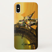 CYBORG TITAN, DESERT HYPERION Science Fictionサイエンス Case-Mate iPhoneケース (裏面)