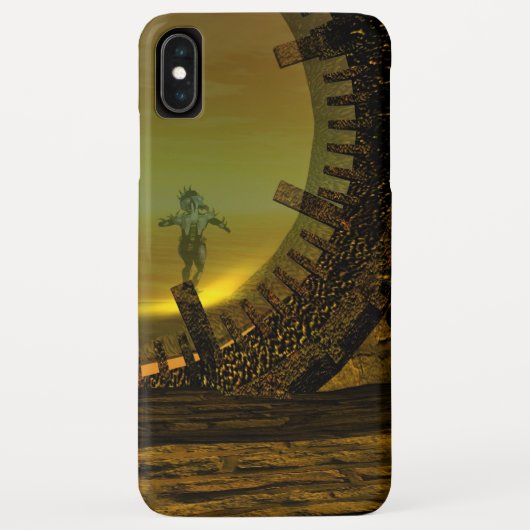 CYBORG TITAN, DESERT HYPERION Science Fictionサイエンス Case-Mate iPhoneケース (裏面)
