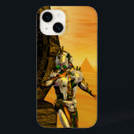 CYBORG TITAN, DESERT HYPERION Science Fictionサイエンス Case-Mate iPhone 14ケース<br><div class="desc">黄色芸術的、緑、茶色、白の色でカラフルと明るいSF画像。彼の反射クロムメタリックなキャラペ鮮やかースとHyperionからのタイタンのサイボーグは、ピラミッドと超現実的な環境で、熱い太陽、エジプトの風景に似た砂漠、3D映画Hyperion Worldからのアニメーションフレーム。クリスマスや休日、特別な機会に贈る美しい贈り物でもある。</div>