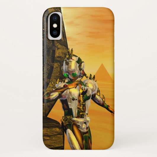 CYBORG TITAN, DESERT HYPERION Science Fictionサイエンス Case-Mate iPhoneケース (裏面)