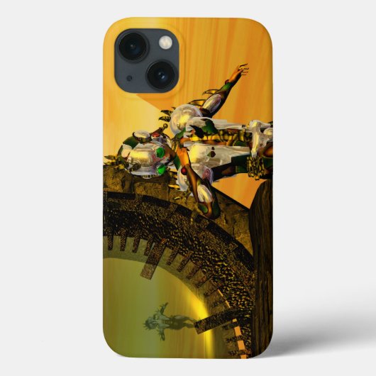 CYBORG TITAN, DESERT HYPERION Science Fictionサイエンス Case-Mate iPhoneケース (裏面)